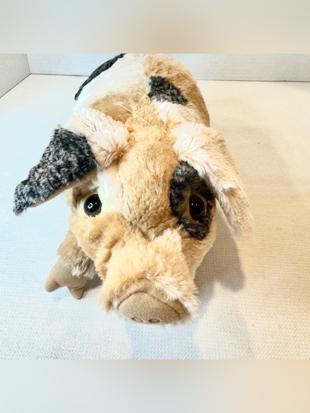 Folkmanis Hand Puppets: Grunting Plush Pig & Small Spotted Fawn - Picture 8 of 15